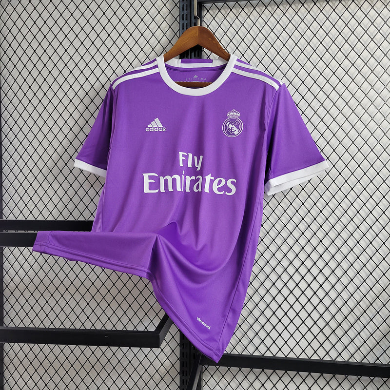 Camiseta Retro Real Madrid Away 2017 - Con Patch UCL