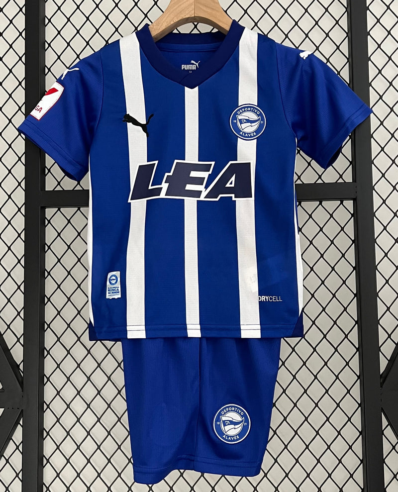 Camiseta y Pantalones para niños Deportivo Alavés Primera Equipacion 23/24