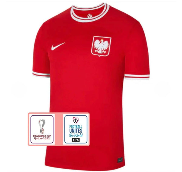 Camiseta Polonia Away 2022 - Con Patch Copa del Mundo