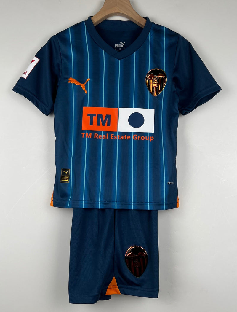 Camiseta y Pantalones para niños Valencia CF Segunda Equipacion 23/24