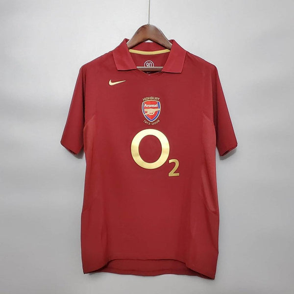 Camisa Arsenal Retrô 2005/2006 Vinho - Nike - DA Sports Oficial