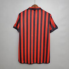 Camisa Milan Retrô 1999/2000 Vermelha e Preta - Adidas - DA Sports Oficial