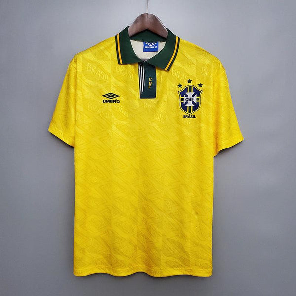 Camisa Seleção Brasileira Retrô 1991/1993 Amarela - Umbro - DA Sports Oficial