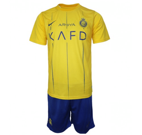 Conjunto Infantil Al-Nassr Home 23/24 - Amarelo - DA Sports Oficial