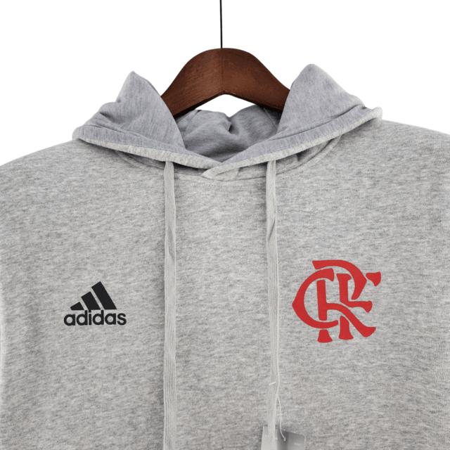 Moletom do Flamengo 2022 Cinza - Adidas - DA Sports Oficial